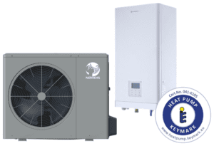 Šilumos siurblio komplektas NØRDIS Optimus Pro 8 kW, vienfazis – HOP8WODU + HOP100WIDU